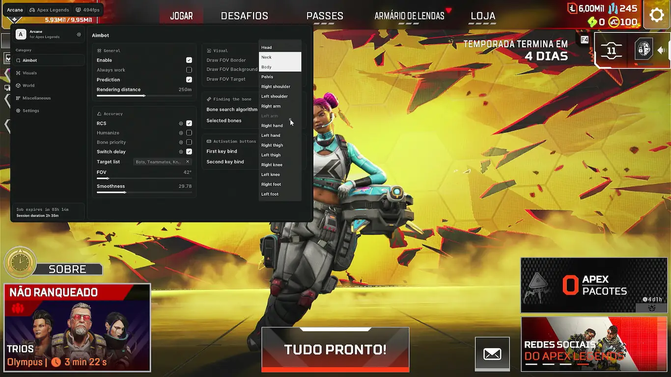 Screenshot 24 do cheat Apex Legends Arcane